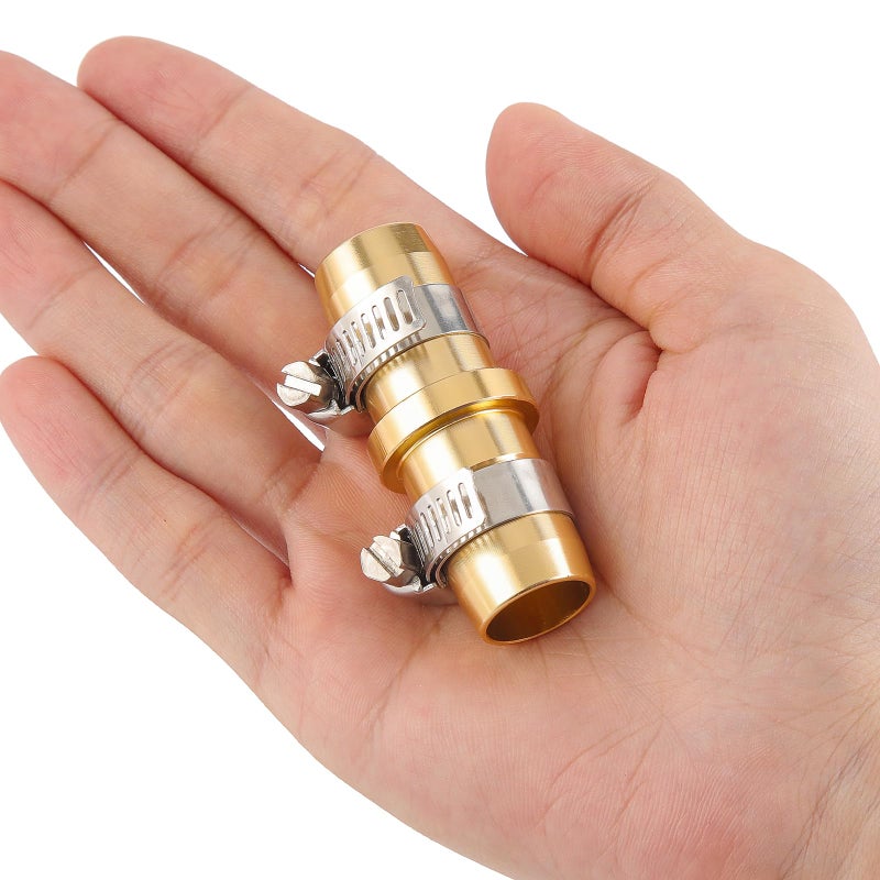 Sanpaint 2 Pack Garden Hose Connector Repair Mender Kit with Stainless Clamp,Fits 3/4"-5/8" Water Hose Repair Fitting - Image 5